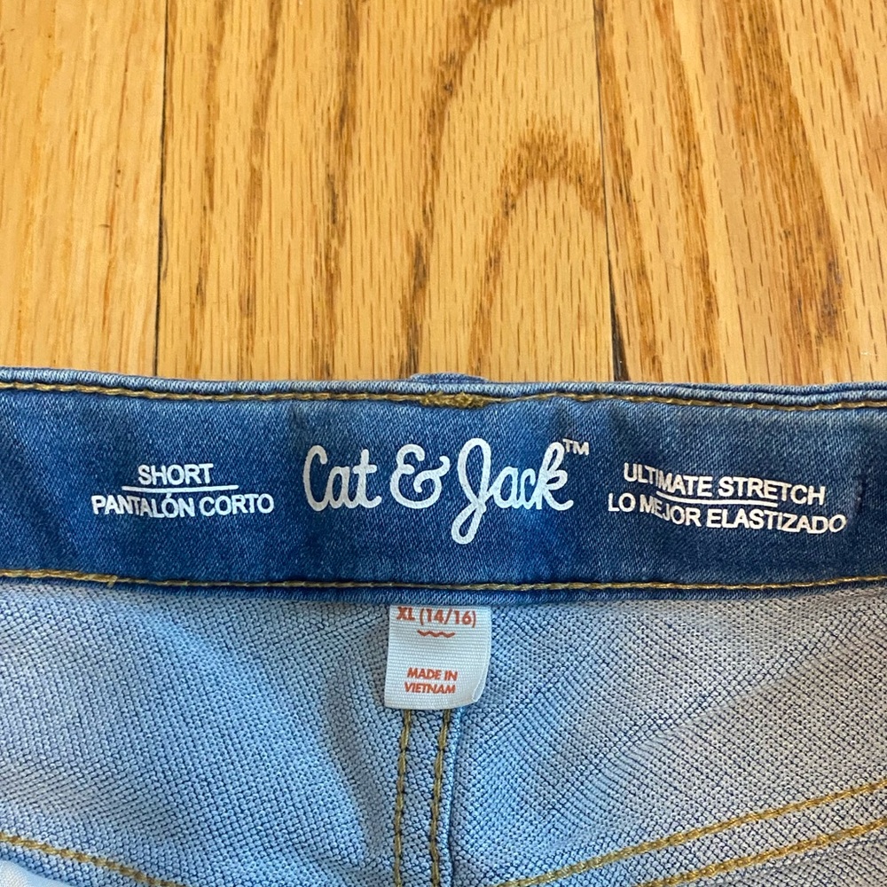 cat and jack jean shorts teens xl